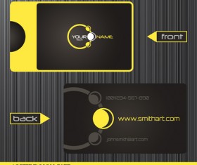 Modern business cards front and back template vector 10