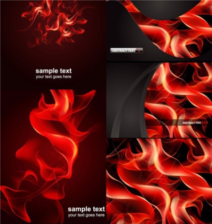 Abstract flame background vector