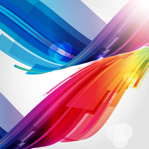 Multicolor lines background vector