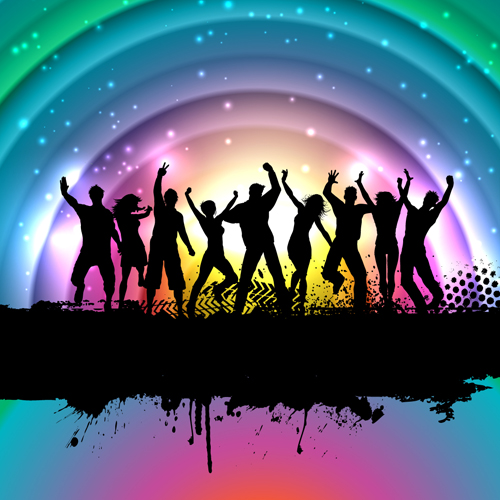 Music Party Backgrounds vector 03
