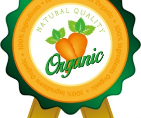 Nature oragnic labels vector design 01
