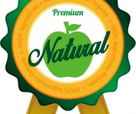 Nature oragnic labels vector design 02