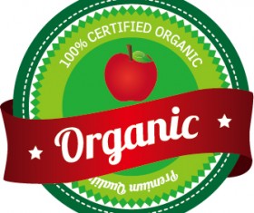 Nature oragnic labels vector design 05