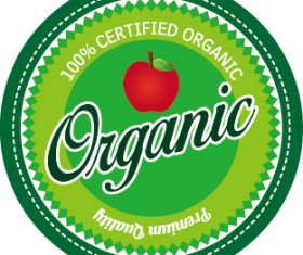 Nature oragnic labels vector design 08
