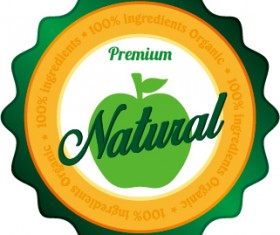 Nature oragnic labels vector design 13