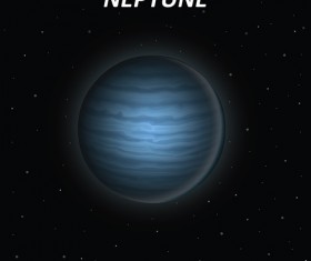 Neptune art background vector