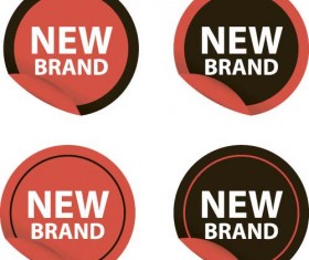 New design stickers vectors 01