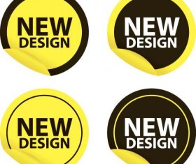 New design stickers vectors 03