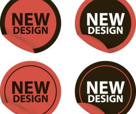 New design stickers vectors 04