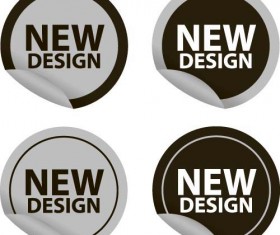 New design stickers vectors 06