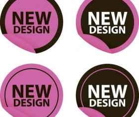 New design stickers vectors 07