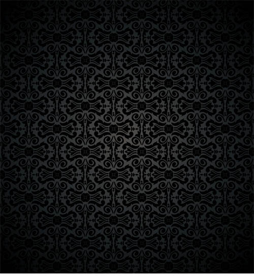 Dark Ornamental pattern vector material