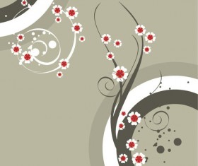 Popular flower pattern background vector