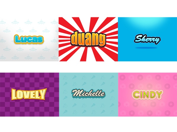 Psd text template 01 free download