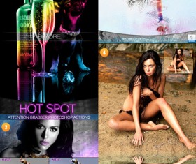 Rainbow Color with Water Reflection Photoshop Action