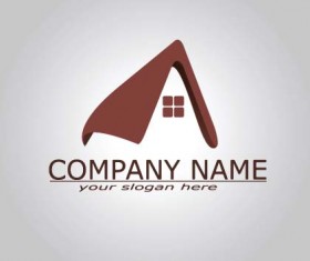 Real estate company logos vectors 02