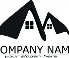Real estate company logos vectors 07
