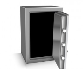 Safe deposit creative vector set 02