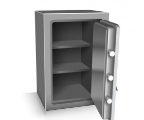 Safe deposit creative vector set 03