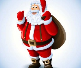 Santa Claus happy christmas vector 01