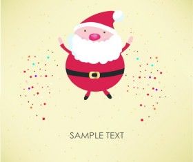Santa Claus happy christmas vector 02