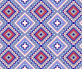 Seamless ethnic pattern design vector 01