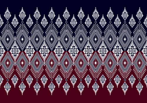 Seamless ethnic pattern design vector 05