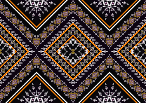 Seamless ethnic pattern design vector 06