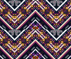 Seamless ethnic pattern design vector 07