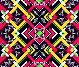 Seamless ethnic pattern design vector 09