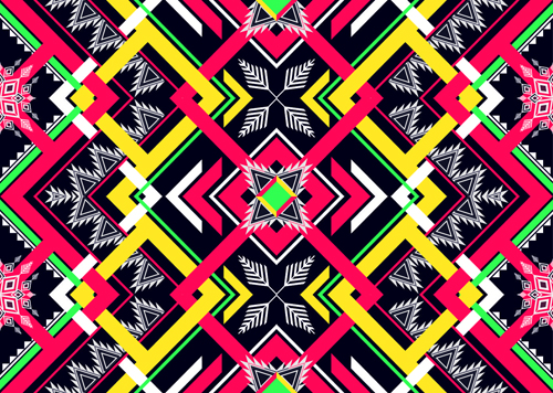 Download Seamless ethnic pattern design vector 09 free download