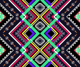 Seamless ethnic pattern design vector 10