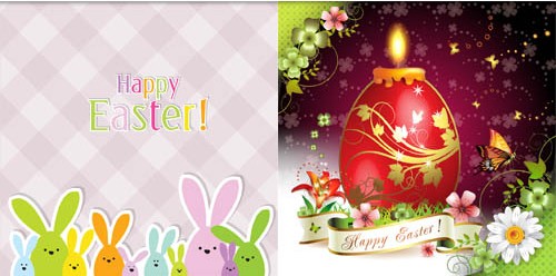 Shiny Easter Backgrounds vector