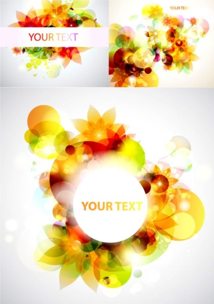 Shiny dream floral background vector