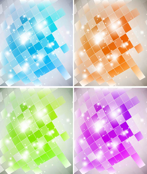 Sparkling Neon background vector material