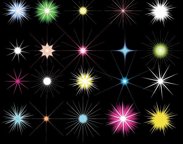Starlight background colored vector
