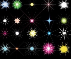 Starlight background colored vector