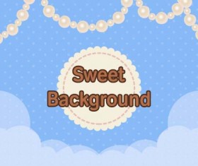 Sweet background with Jewelry vectors 04