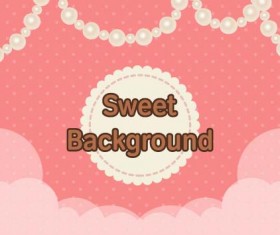 Sweet background with Jewelry vectors 05