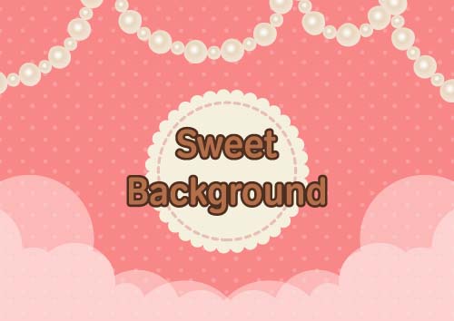 Sweet background with Jewelry vectors 05