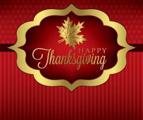 Thanksgiving background with maple leaf vector design 01