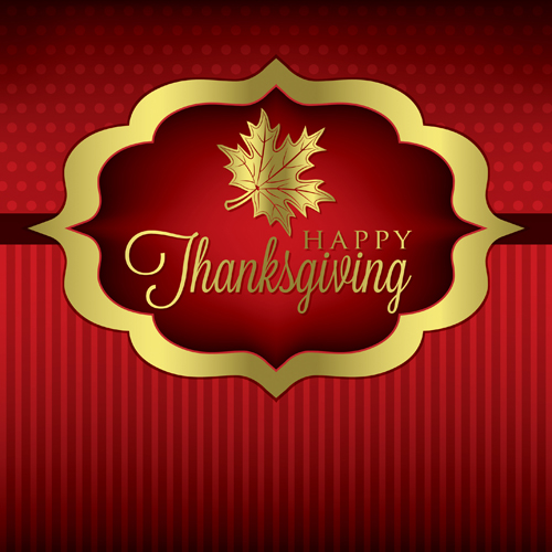 Thanksgiving background with maple leaf vector design 01