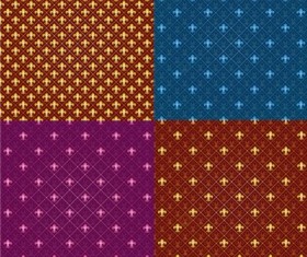 Tiled patterns art vector set