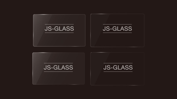 Transparent glass frames vectors