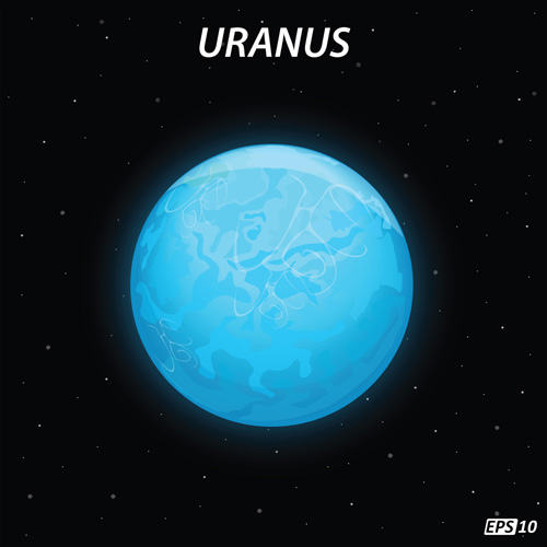 Uranus art background vector
