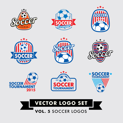 Vector sport logos design set 02