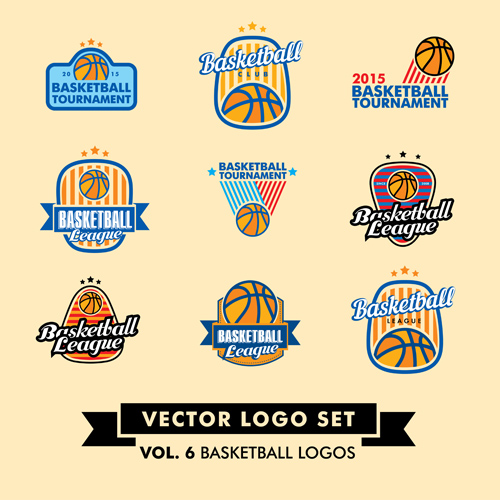 Vector sport logos design set 03