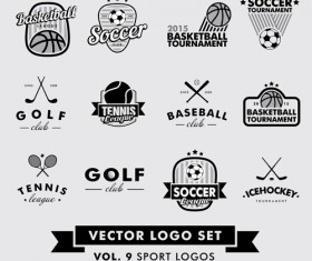 Vector sport logos design set 04
