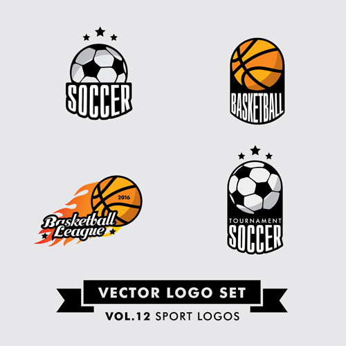 Vector sport logos design set 05
