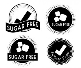 Vector sugar labels design material 01